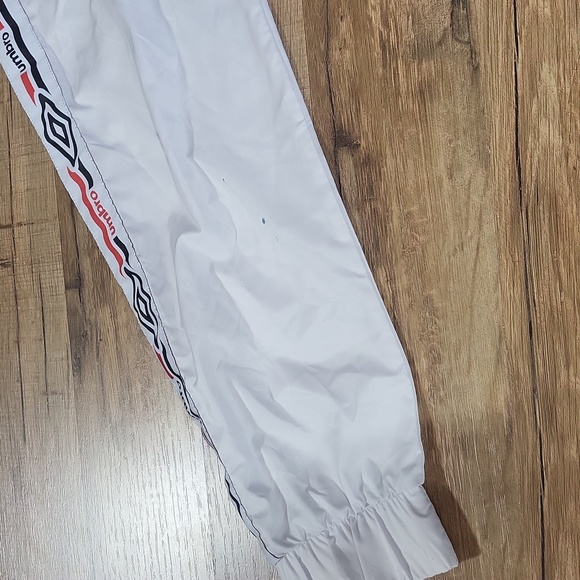 UMBRO Black White Half Zip Pullover Hooded Windbreaker Jacket - Kangaroo Pocket - Picture 15 of 15